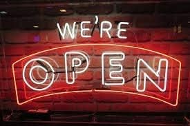 We're Open Neon Sign (Red)
