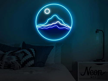 Mountains Neon Sign