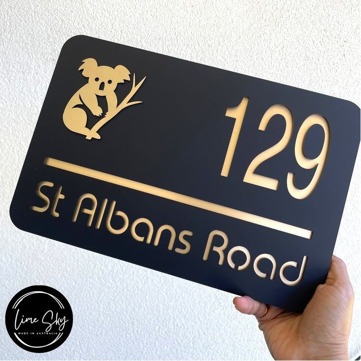 Custom Acrylic House Name Plate with Premium Finish