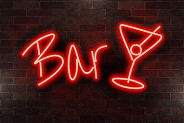 Neoon Art BAR led Light for Decorative Sign Wall / Decor for Party / Bar/ Pub/ Hotel/ Restaurant (RED)