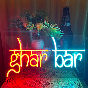 Ghar Bar neon Sign