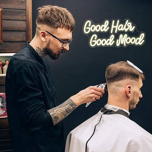 Good Hair Good Mood Neon Sign