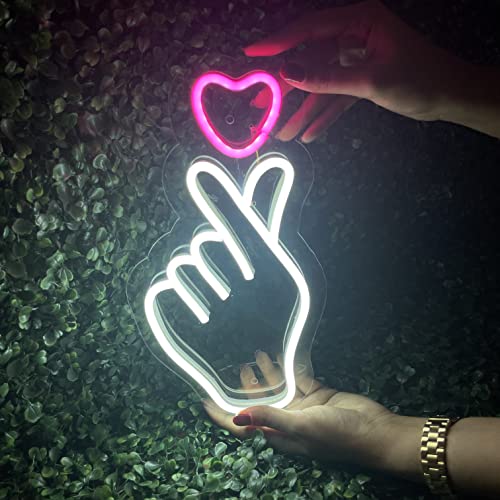 BTS Hand K-Pop Heart Hand neon light