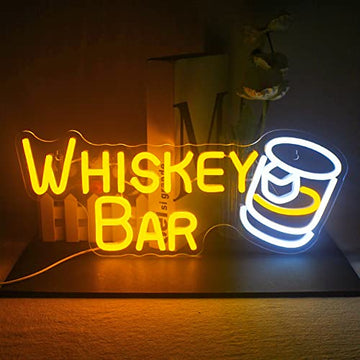 Whiskey Bar Neon Sign