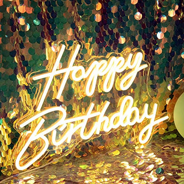 Happy Birthday Neon Sign
