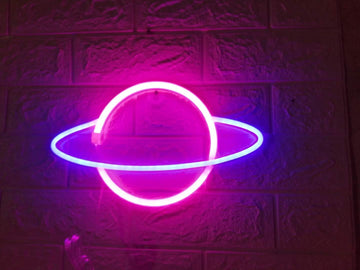 Planet Neon Sign