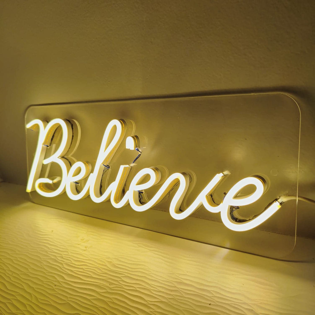 Believe Neon Sign (Warm White)