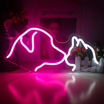 Dog Cat Neon Sign
