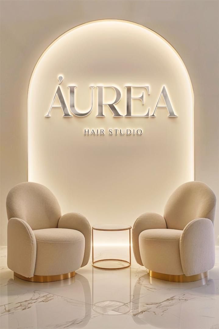 Gold Acrylic Lettering with Business Branding - Customization Available