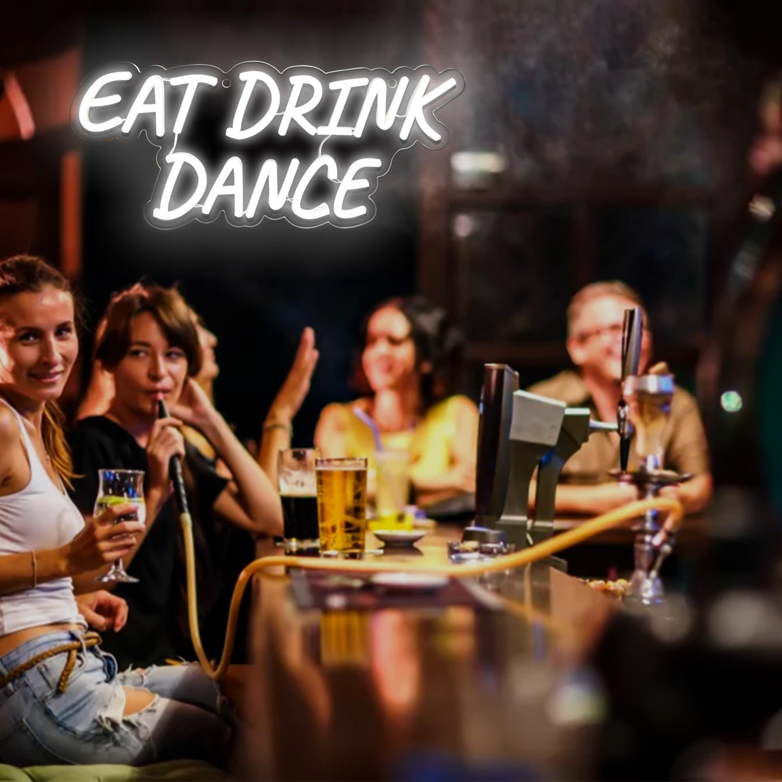 Eat Drink Dance Neon Sign