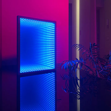 LED Infinity Mirror, 3D Tunnel Mirror, Light Portal, Infinity Light, Gaming Lamp, Wall Hanging