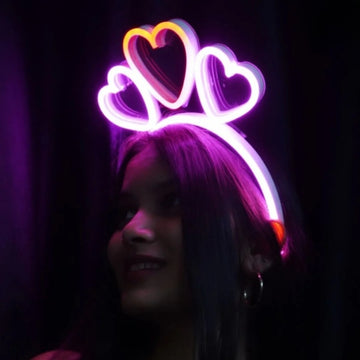 Hearts LED Headband
