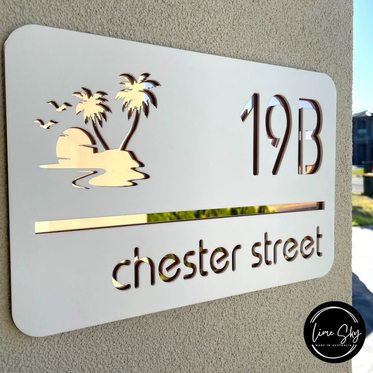 Custom Acrylic House Name Plate with Premium Finish