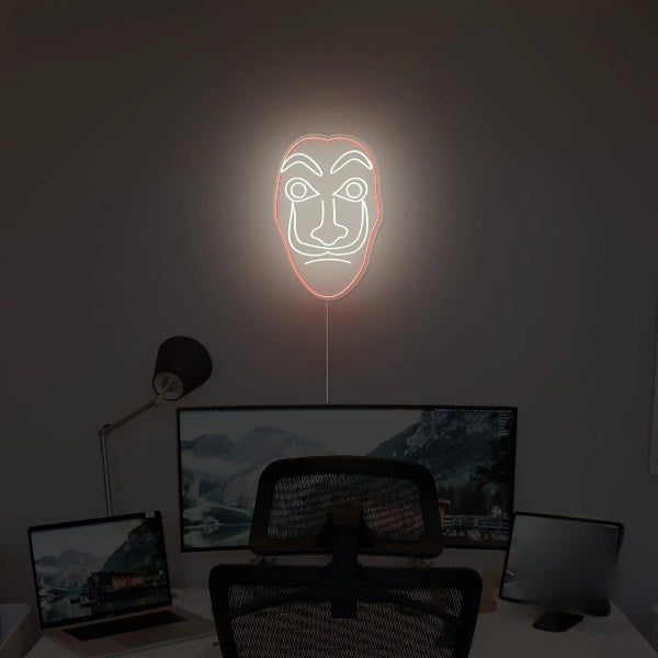 Dali Mask Neon Sign