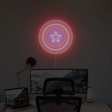 Captain Shield Neon Sign