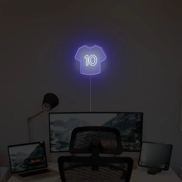 Jersey No.10 Neon Sign