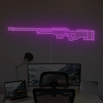 AWM Gun Neon Sign