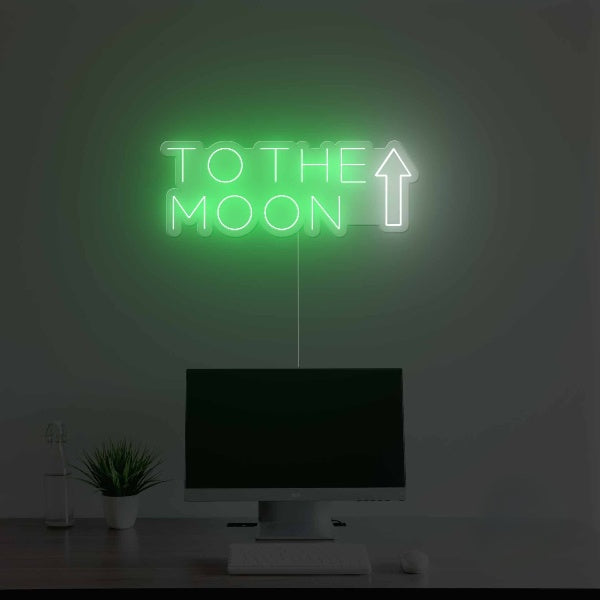 To The Moon Neon Sign