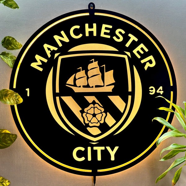 Football Acrylic LED Wall Logo For Wall Decor