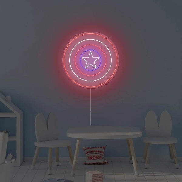 Captain Shield Neon Sign