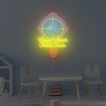 Chicken Dinner Neon Sign