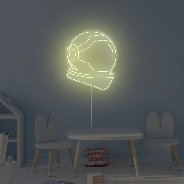 Space Helmet Neon Sign