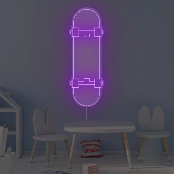 Skate Board Neon Sign