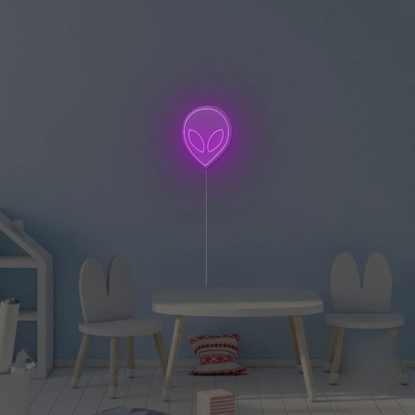Alien Face Neon Sign