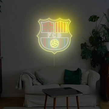 FCB Football Neon Sign
