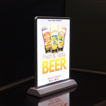 LED Tabletop Lightbox β Compact Illuminated Display Stand for Menus & Promotions