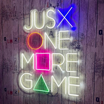 Just 1 More Game Neon Sign