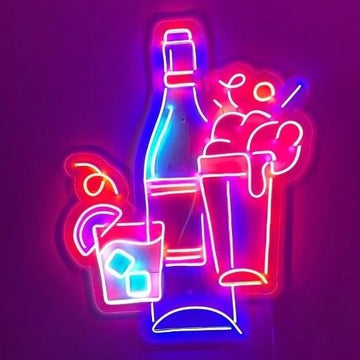 Whiskey Set  Neon Sign