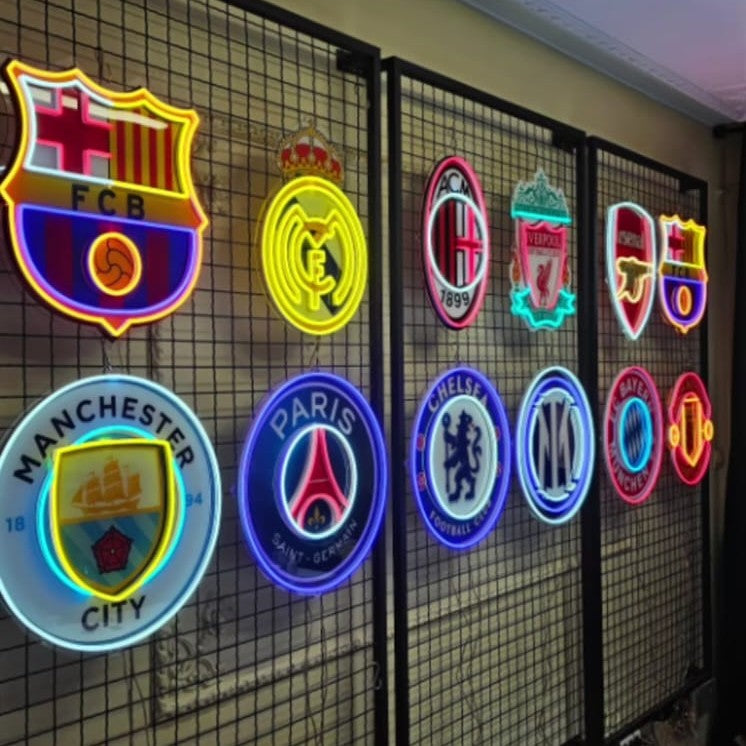 Football Logo Neon Real Madrid UV print neon sign