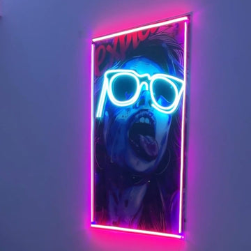 Badie Girl Uv Print Neon Sign