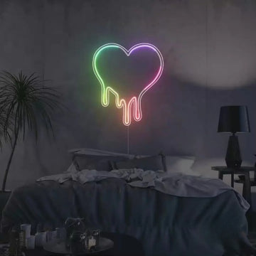 Melting Heart FloRo Sign