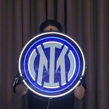 Football Logo Neon Inter Milan UV print neon sign