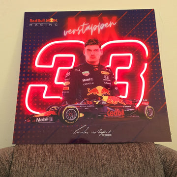 Max Verstappen#16 Red Bull Neon Sign – UV Printed LED Wall Art