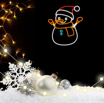 Christmas Olaf The Snowman Neon Sign for