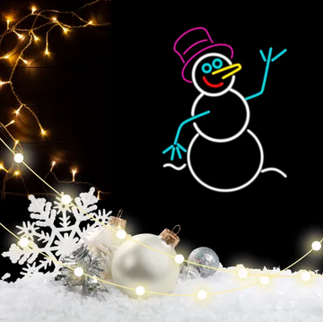 Christmas Frosty The Snowman Neon Sign