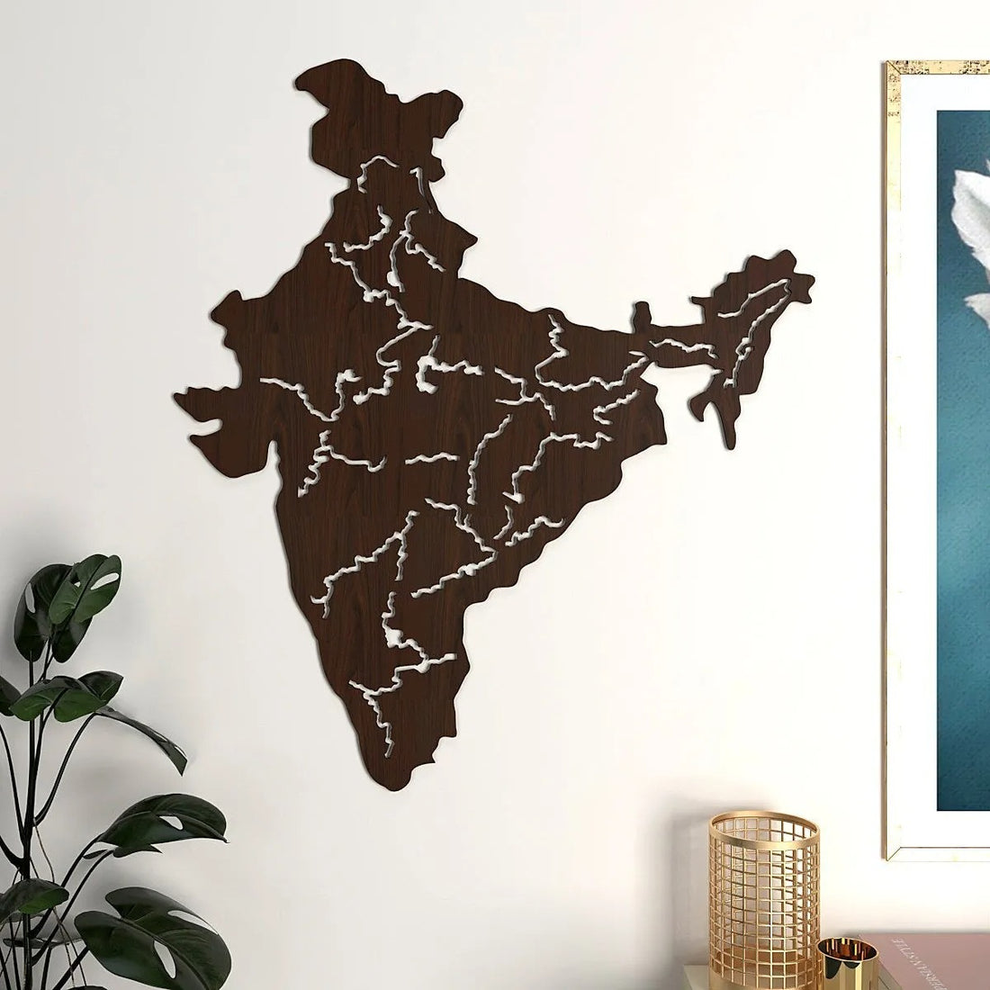 India Map Acrylic LED Wall Art with Backlight – Premium Decorative Piece | Customization Available