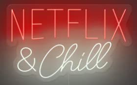 Nettflix and chill Neon Signs, Colorful Neon Sign, Dimmable and Inspiring Neon Signs for Bedroom, Living Room, Kitchen, Bathroom, Wall Decor,