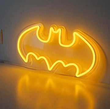 Non Art LED Batman NEON Sign Light ,Neon LED Light, Wall Art Home Decor ,Decorative Light for Room, Party and Bar( Yellow)
