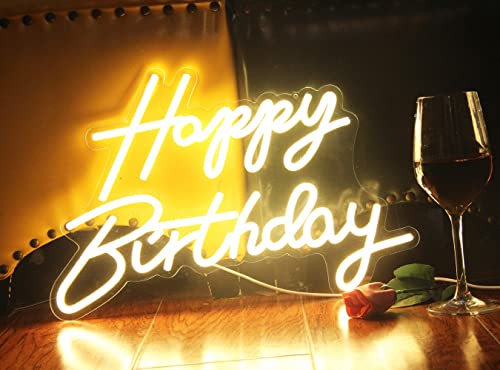 Happy Birthday Neon Sign