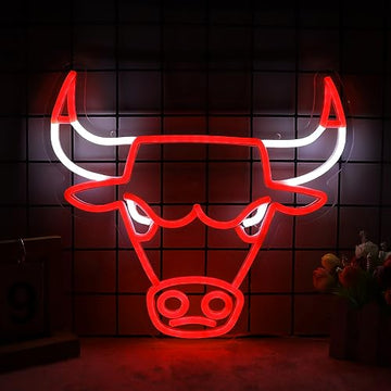 Red LED Bull Neon Signs
