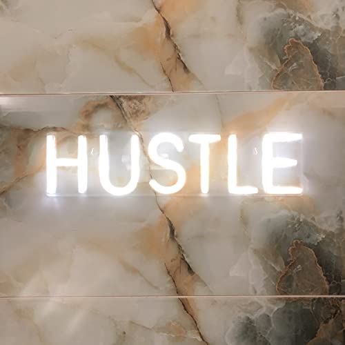 HUSTLE LED Neon Sign