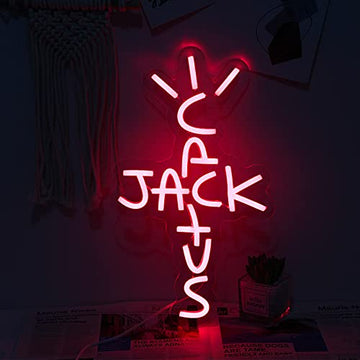 Cactus Jack Neon Sign Red