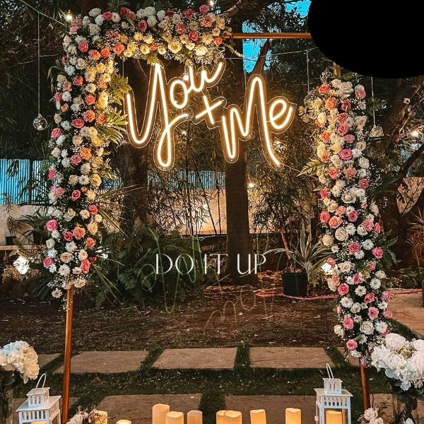 You + Me Neon Light Sign