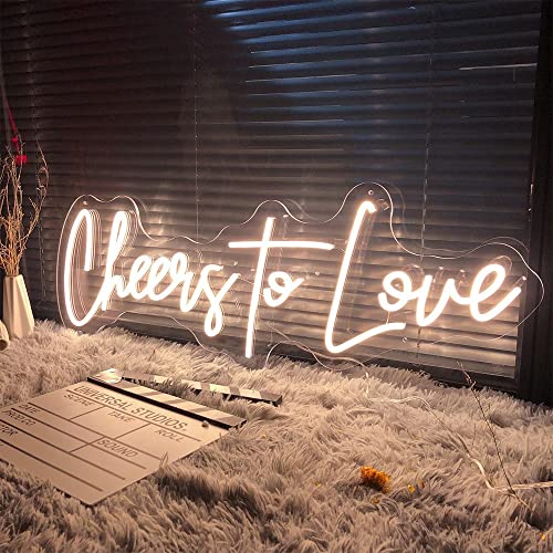 Cheers to Love Neon Sign