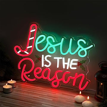Jesus Is the Reason Neon Sign Christmas LED Sign
