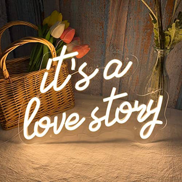 Its a Love Story Neon Sign